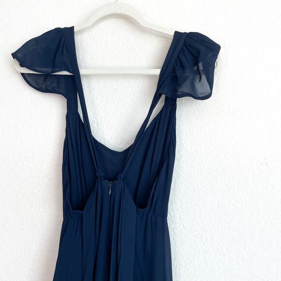 Reformation Navy Blue Maxi Dress Gown - Picture 8 of 14